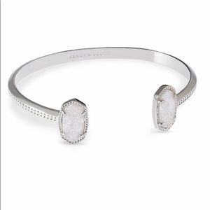 New Elton Silver Cuff Bracelet In Iridescent Drusy